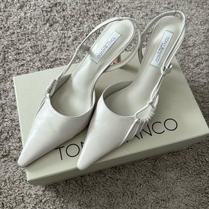 Tony Bianco Sakai Slingback Pump in Dove Nappa